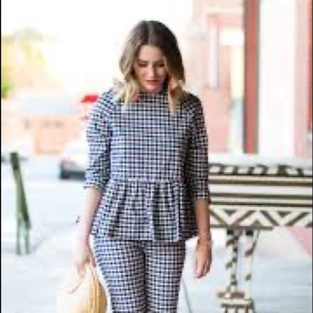 Victoria Beckham Gingham Top